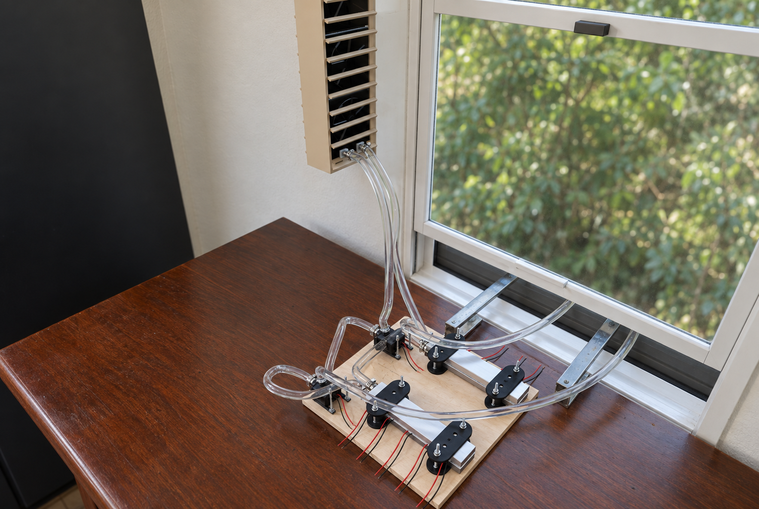 Photoreal render of full thermal window assembly